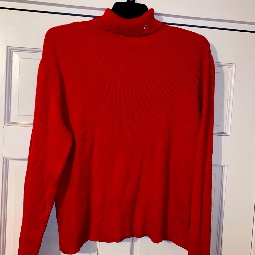 Ralph Lauren Red Turtleneck